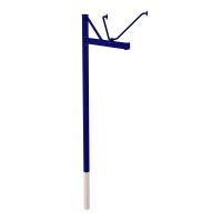 Стойка баскетбольна уличная одноопорная для тренировочного щита 900х1200 мм (вынос 1200 мм)