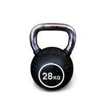 Гиря полиуретановая с хромированной ручкой Protrain KB2015-28