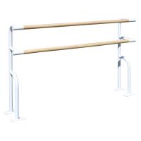 Станок хореографический напольный двухрядный 1,5 м (перекладина D-40 мм береза)