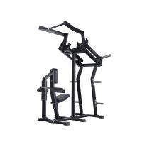 Вертикальная тяга обратным хватом на свободных весах Gymleco 013