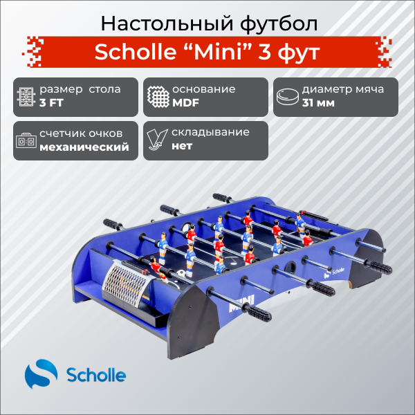 Настольный футбол Scholle Минимальный (Mini)