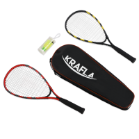 KRAFLA S-SP500 Набор для спидминтона: ракетка (2шт), волан (3шт), чехол