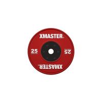Диск бамперный соревновательный цветной Xmaster XMT-CBP-25KG