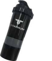 Шейкер 0,5 л, TITANIUM, серый