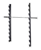 Держатель для 10 олимпийских грифов настенный горизонтальный
