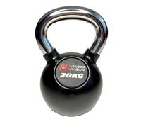 Гиря 20 кг обезиненная с хромированной ручкой