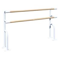 Станок хореографический напольный двухрядный 2 м (перекладина D-40 мм береза)