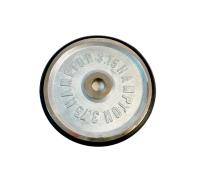 Диск 3,75 кг хромированный с резиновым кантом Hampton (посадочный диаметр - 26 мм)