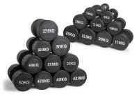 Набор гантелей КРУГЛЫХ (пары) от 2,5-25 кг VF-SET275-R (Шаг=2,5 кг Всего: 20 шт 275 кг)