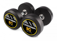 Комплект обрезиненных гантелей 5 пар от 27,5 до 37,5 кг HD51D2A-27,5-37,5