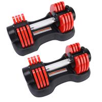 Комплект: Гантель регулируемая UNIX Fit 11 кг красная (2 шт)