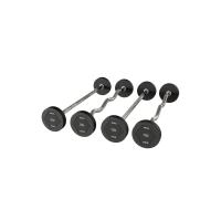 Набор штанг фиксированных прямых обрезиненных 10-55 кг Protrain OK3015