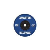 Диск бамперный соревновательный цветной Xmaster XMT-CBP-20KG