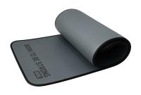 Мат для аэробики NBR 10 мм графитовый с кольцами (черный кант)