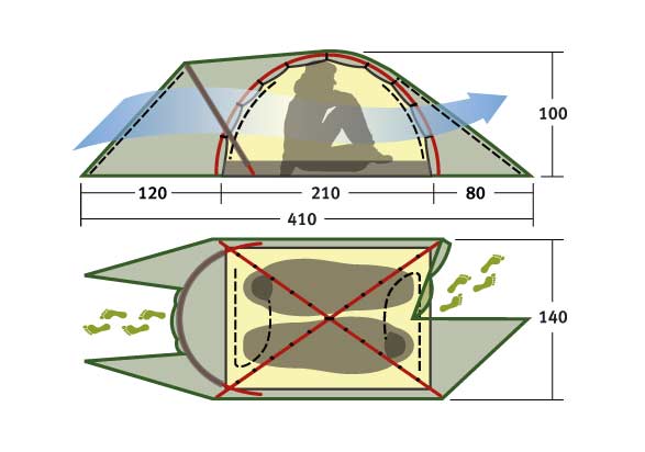 Палатка   NAKRA 2 PLUS 9124.2901