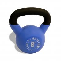 Гиря 8 кг обрезиненная синяя