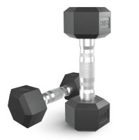 Гантель гексагональная UNIX Fit обрезиненная 2,5 кг, 2 шт.