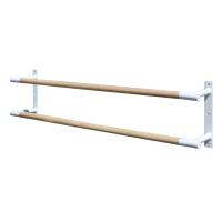 Станок хореографический пристенный двухрядный 2 м (перекладина D-40 мм береза)