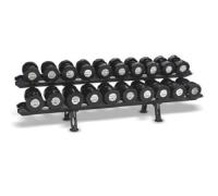 Стойка для 10 пар гантелей двухрядная