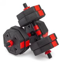 Гантели гексагональные разборные с грифом, 15 кг. (2 шт. х 7,5 кг.) VictoryFit VF-DН150