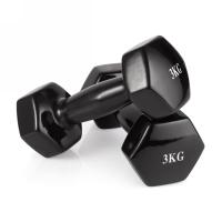 Гантель неразборная 3 кг. винил (2 штуки) VictoryFit VF-DV030-2