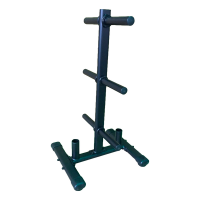 Стойка для дисков с держателем для 2 грифов