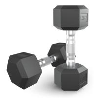 Гантель гексагональная UNIX Fit обрезиненная 7,5 кг, 2 шт.