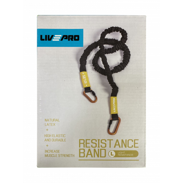 Эспандер эластичный с карабином Livepro LP8401-L