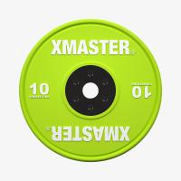 Диск бамперный соревновательный цветной Xmaster XMT-CBP-10KG