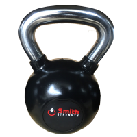 Гиря черная прорезиненная 18kg Smith Сила DB087