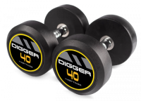 Комплект обрезиненных гантелей 5 пар от 40 до 50 кг HD51D2A-40-50