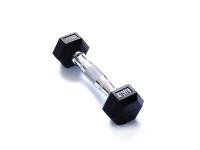 Гантель гексагональная обрезиненная 1 кг