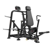 Грудной жим сидя под отрицательным углом на свободных Protrain LXP118