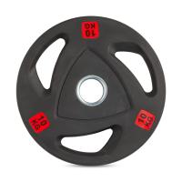 Диск 51 мм. обрезиненный с 3-мя хватами 10 кг
