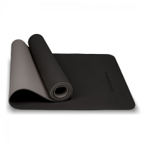 Коврик для йоги TPE 6 мм, черно-серый, двухсторонний (с люверсами) Hasttings Digger HD22D1C-Black-Gray