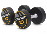 Комплект полиуретановых гантелей 10 пар от 2,5 до 25 кг Hasttings Digger HD51D4C-2,5-25