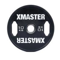 Диск тренировочный обрезиненный черный Xmaster XMT-XEBP-10KG