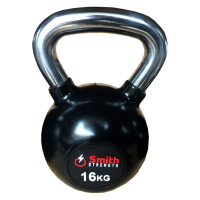 Обрезиненная гиря со стальной рукояткой 16кг