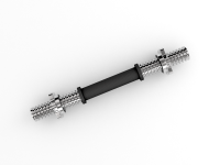 Гриф гантельный обрез ручка 350 мм хром 25 мм