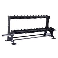 Стойка для хранения гантелей, грифов STEELVER, до 165 кг, на 12 пар