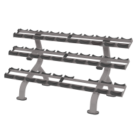 Стойка для гантелей, 3 полки