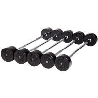 Набор прямых штанг 35-55 кг с шагом в 5 кг (комплект из 5 штанг)