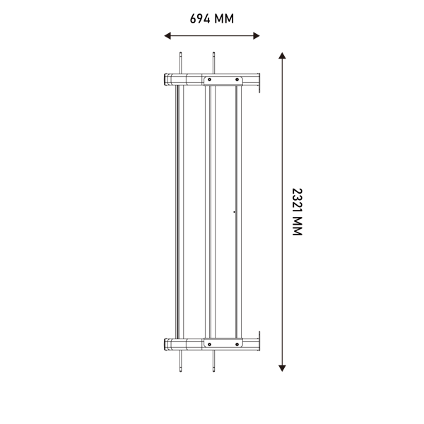 Стеллаж для хранения аксессуаров, 5 уровней Hasttings Digger ACR70