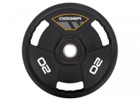 Диск олимпийский полиуретановый 3-х хватовый 20кг Hasttings Digger HD51C3A-20