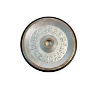 Диск 2,5 кг хромированный с резиновым кантом Hampton (посадочный диаметр - 26 мм)