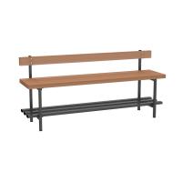 Скамья для раздевалок со спинкой 2 м