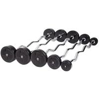 Набор изогнутых штанг 10-30 кг с шагом в 5 кг (комплект из 5 штанг)