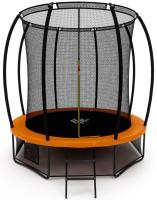 Батут Триумф Норд Премиальный 305 см серый/оранжевый