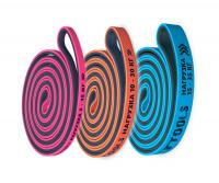 Набор из трех двуцветных эспандеров 208 см