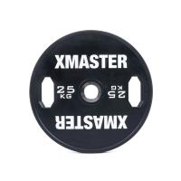 Диск тренировочный обрезиненный черный Xmaster XMT-XEBP-25KG